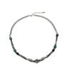 Gaga Retro Silver Beaded Fish Necklace - Ethnic Style Clavicle Chain with Versatile Design