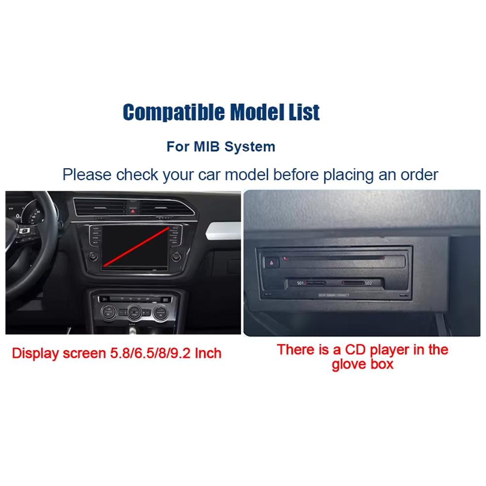 

Wireless Carplay Android AUTO for Volkswagen Golf 7 Tiguan Lamando Magotan Phideon Teramont with MIB1/MIB2 System Support Camera