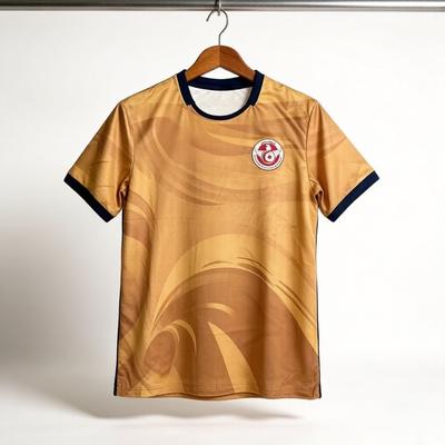 Neues 2026 Tunesien Fußballtrikot Unisex Sommer 3D Atmungsaktiv Schnelltrocknend Familien-Passendes Sport-T-Shirt Familien-Passendes Oberteil