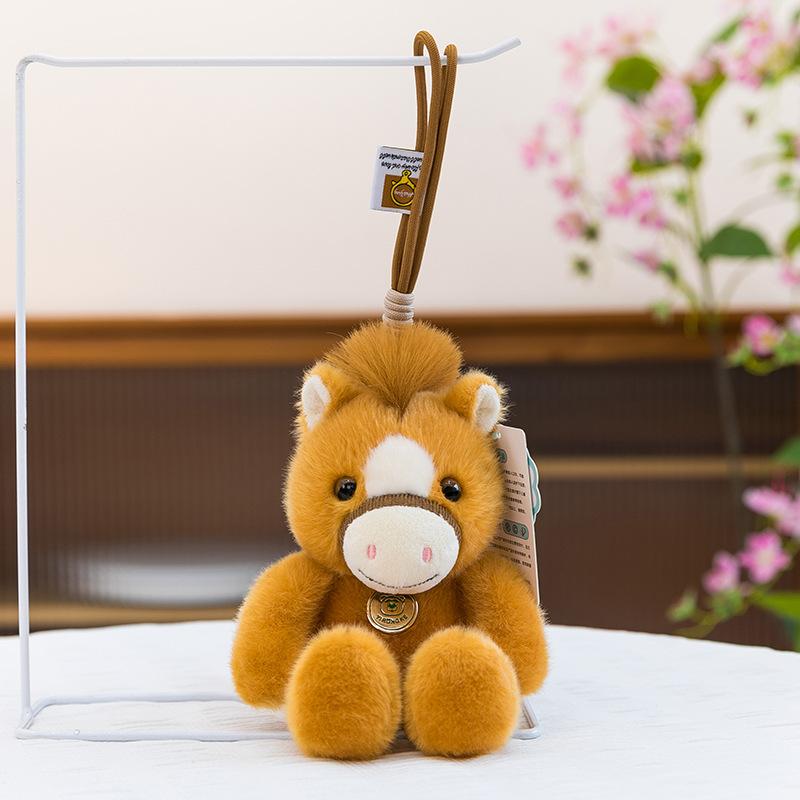 Running Animal Doll Plush Toy Cute Panda Bag Keychain Doll Doll Gift