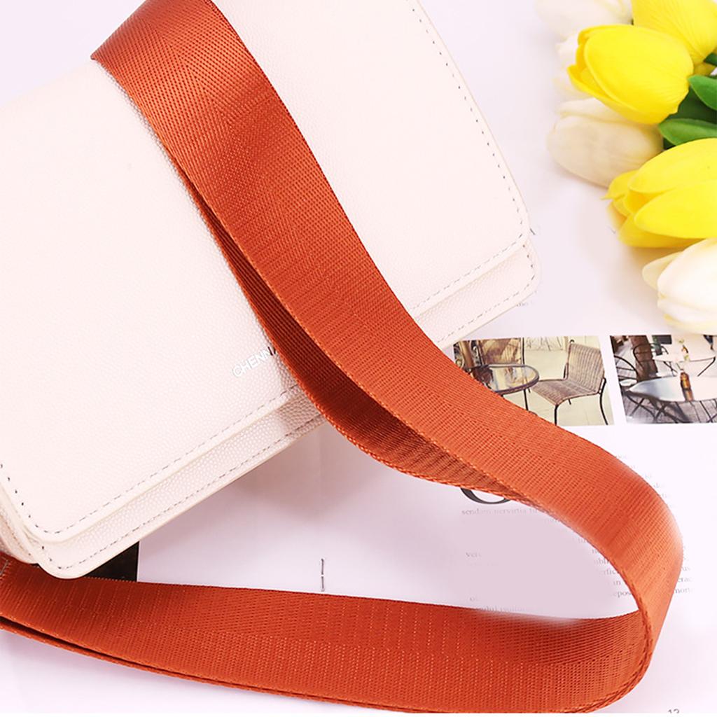 Adjustable Shoulder Strap Canvas Replacement Belt 3.5cmWide Bag Strap Solid Color Crossbody Bag Bag Replacement Belt