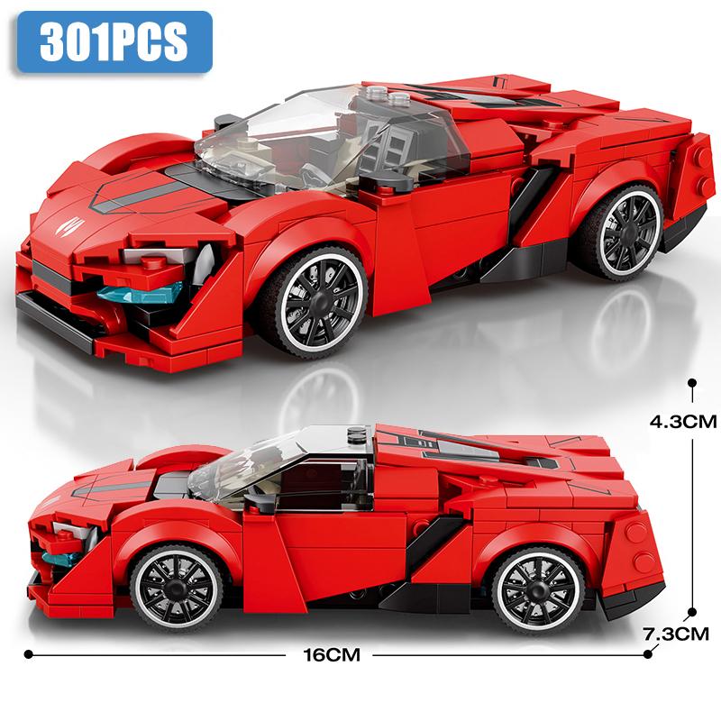 Speed Series Racing Sports Vehiclea Technique Car Supercar Building Blocks Set Bricks Classic Moc Model Toys For Kids