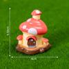 Mini Cartoon Mushroom Pumpkin House Micro Landscape Decoration For Car Home Desktop Ornaments