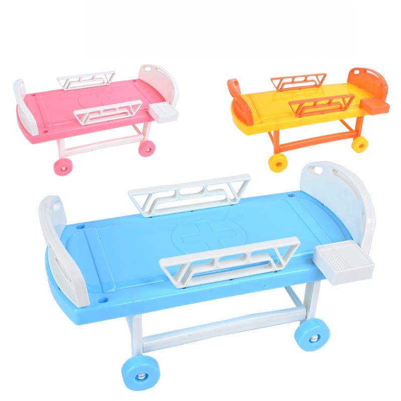 Children's Role Play Hospital Bed Toy Pretend Play Doctor Nurse Game for Kids Educational Playhouse Toy