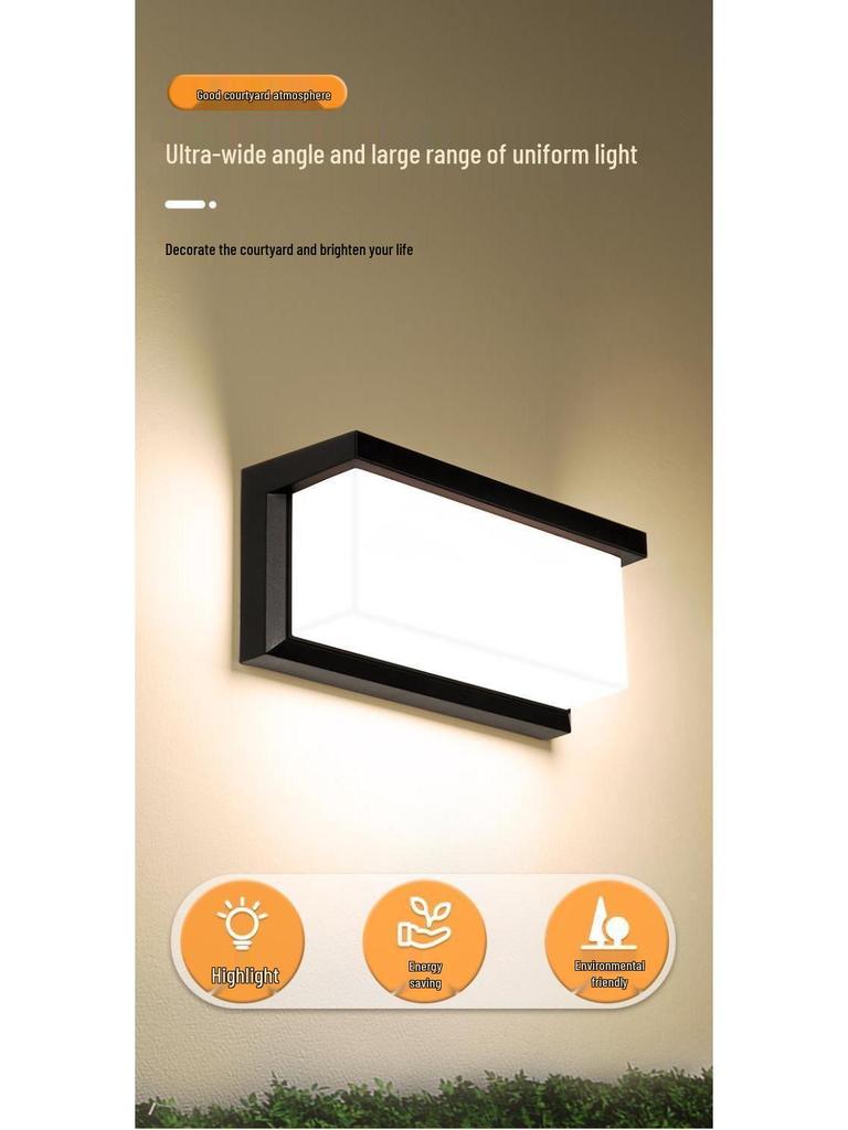 Waterproof LED Outdoor Wall Light for Hotel, Stairwell, Villa, Balcony, Garden, or Corridor.