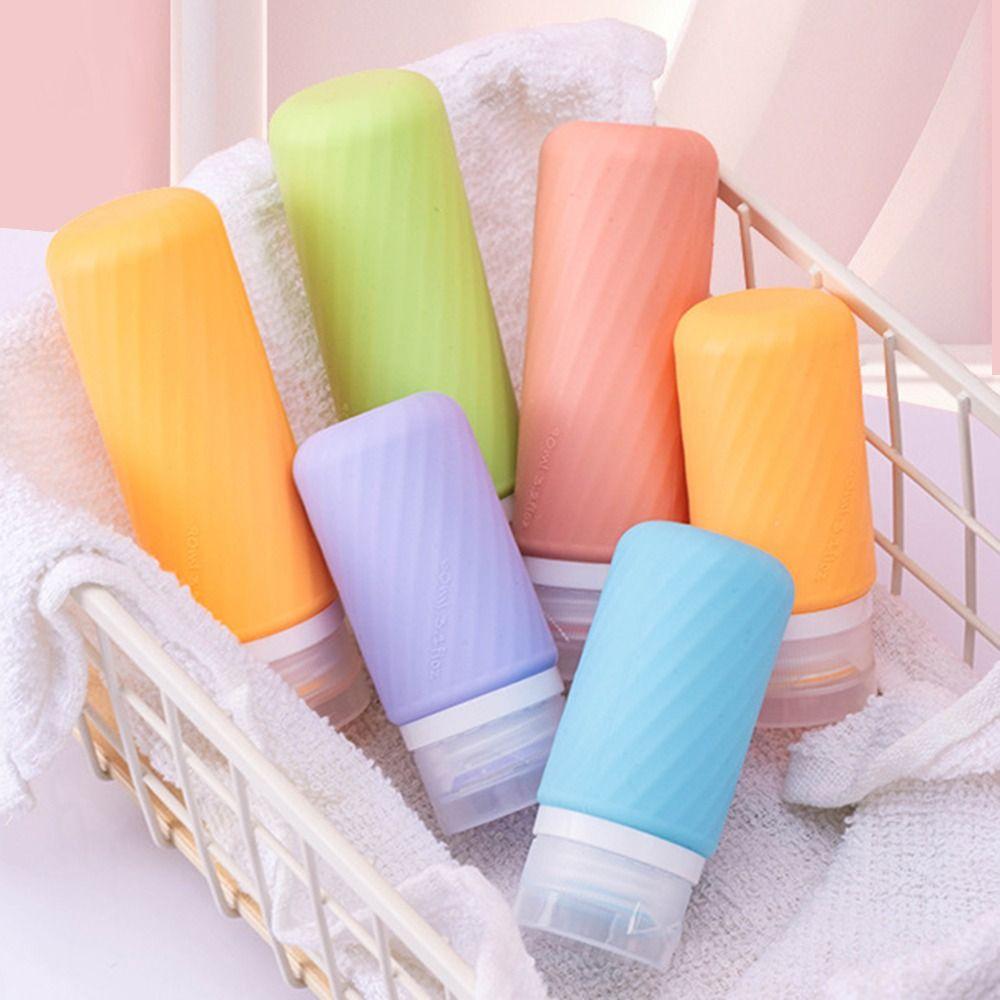 60ML/90ML Silicone Refillable Bottles Squeeze Shampoo Sub-Bottling Shower Gel Lotion Bottle  Travel