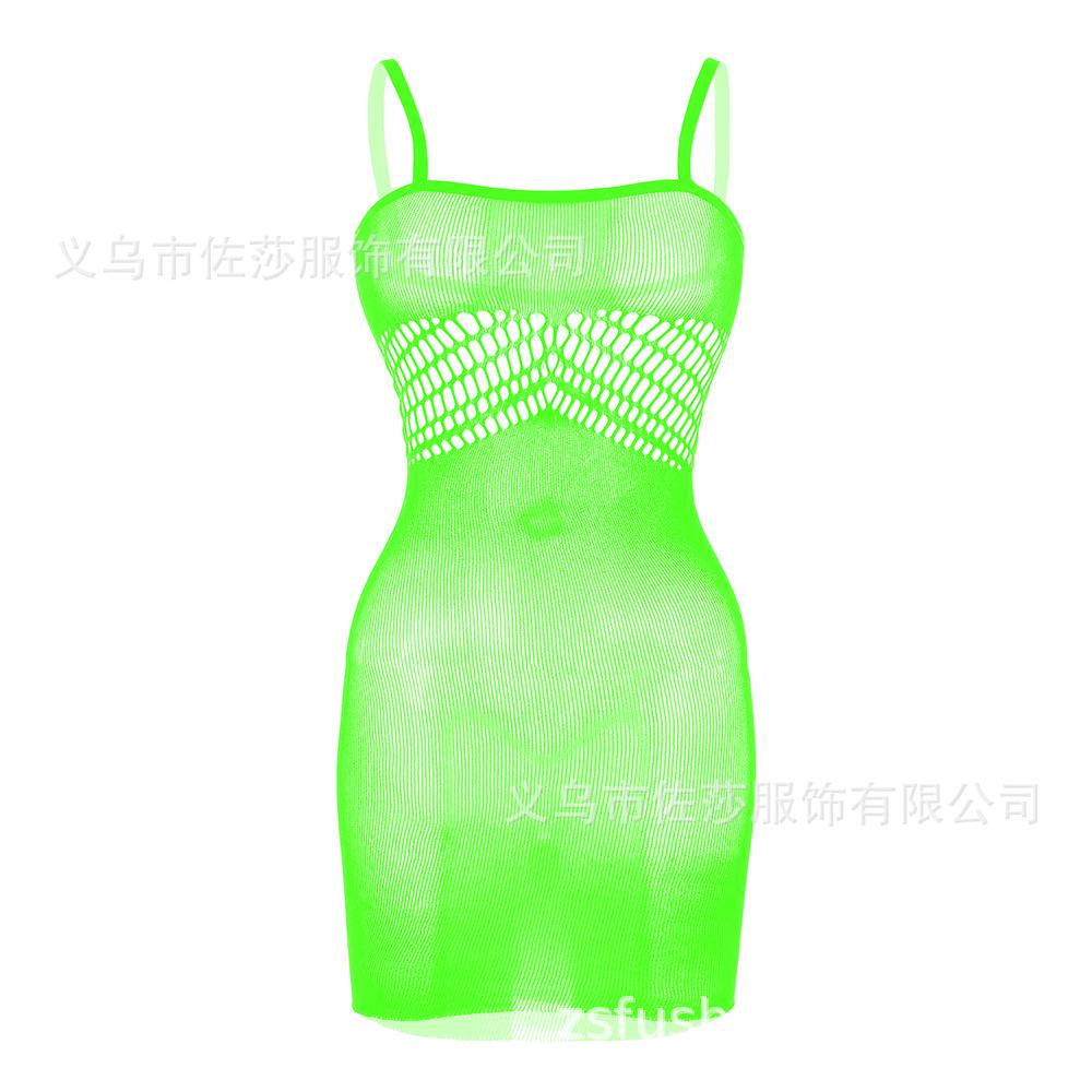 Sex Underwear Sexy Mesh Suspender Socks Transparent Hollow Tights Mesh One-piece Open Gear Suspender Hip Skirt