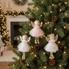 Fabric Xmas Tree Angel Pendant Tulle Skirt Christmas Tree Decor  Home Decor