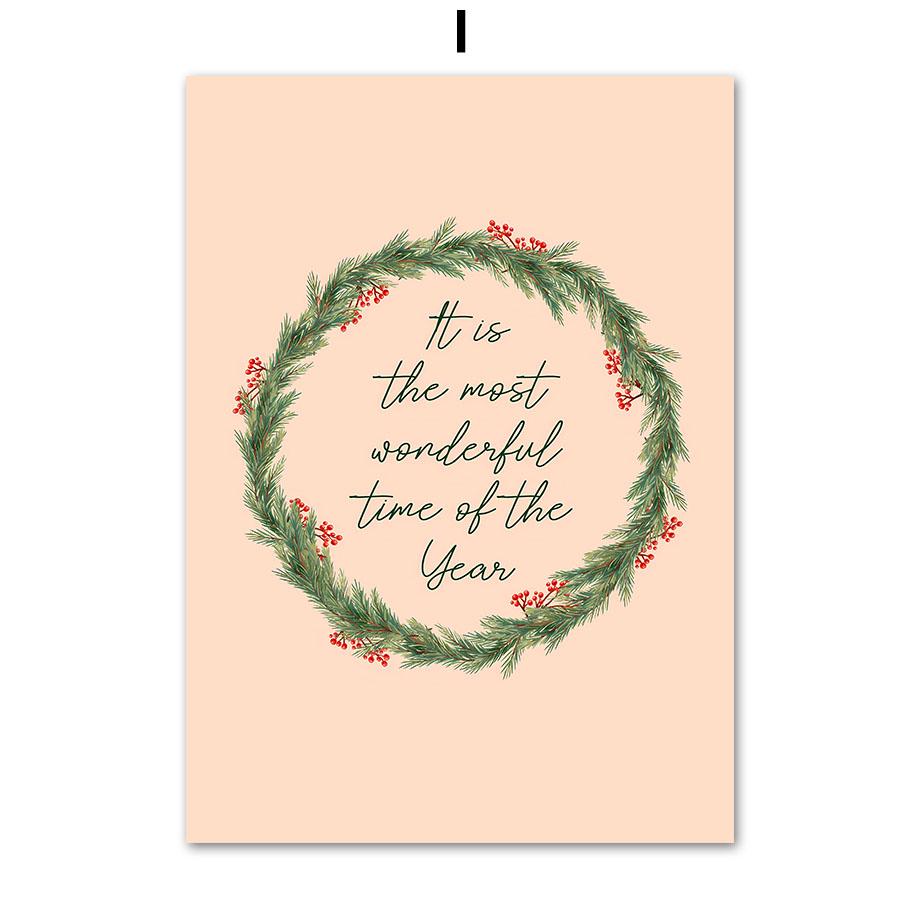 

Рождественская елка Санта-Клаус сани красная машина олень детские плакаты принты настенное искусство холст картины детская комната домашний декор 21X30cm No Frame