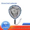 Portable Aluminum Alloy Fishing Net with Silicone Mesh for Shrimp and Raft Fishing