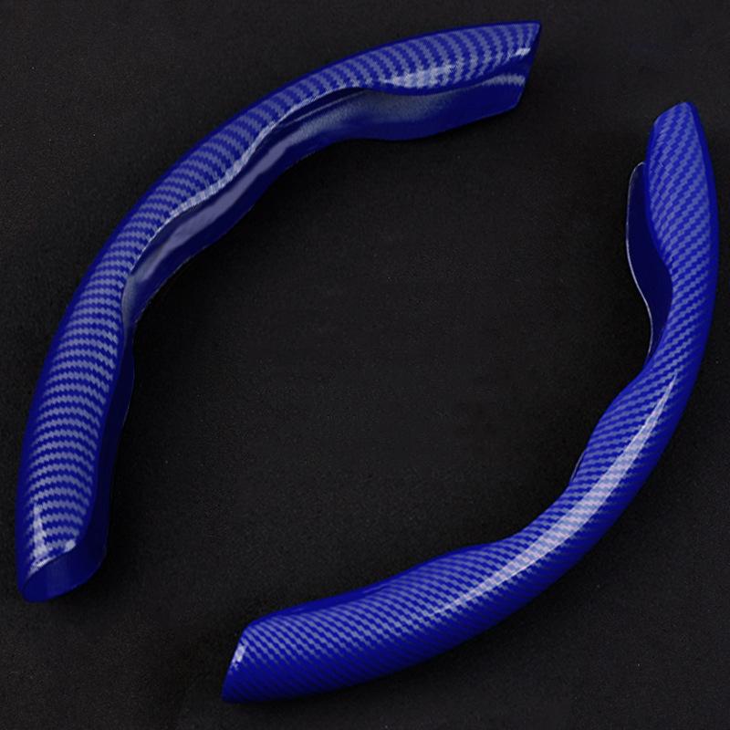 1Pair Car Steering Wheel Cover Carbon Fiber Steering Wheel Booster Universal 99% Model Non-Slip Auto Interior Accessories 38cm