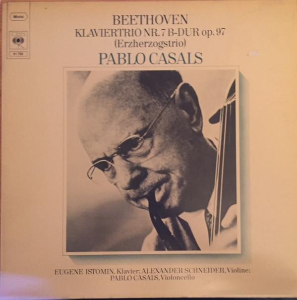 

LP Record PABLO CASALS ALEXANDER SCHNEIDER Beethoven Klaviertrio Nr. 7 Bdur 61762 CBS 1976 Germany Classical Used