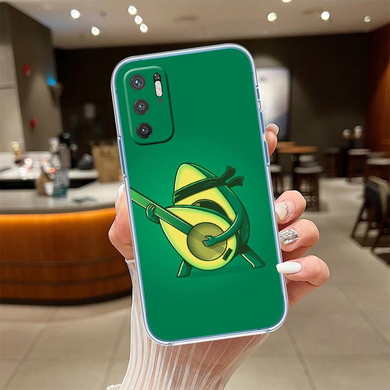 UP9 Avocado Fruits Transparent Phone Case for Samsung Galaxy A04 A04S A14 A23 A34 A54 M23 M33 M52 M53