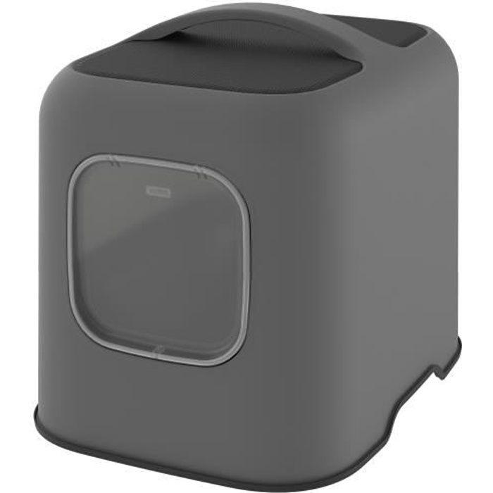 ROTHO - Cat Litter Box 50 X 38 X 40 Cm - Litter Tray - Anthracite
