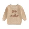 Boy Cute Sweater Children Baby Letter Embroidery Knitted Tops Kids Autumn Winter Pullover Sweaters Clothes