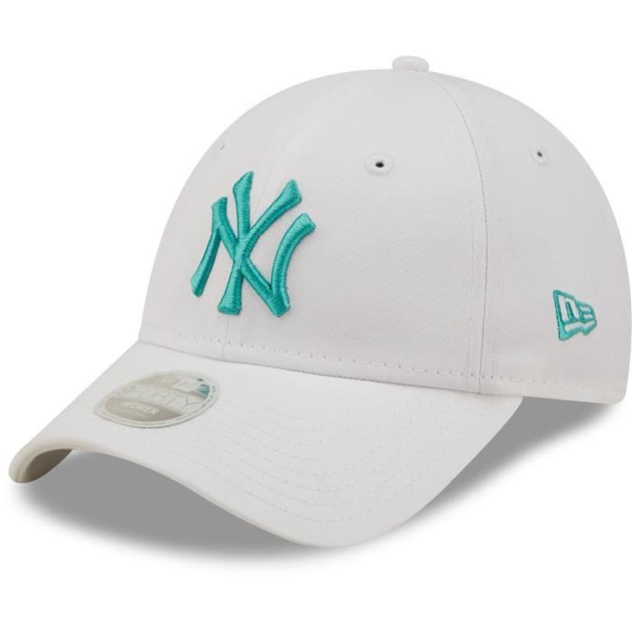 Kappe - New Era - 9Forty Damen - New York Yankees - Weiß Aqua - 100% Baumwolle