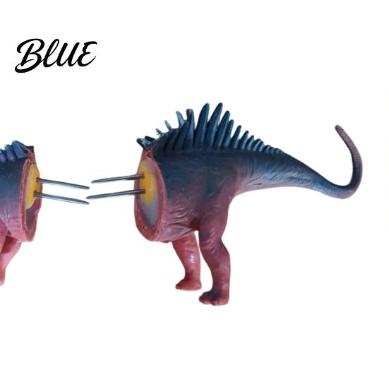 Eco-friendly Corn Fork Skewers with Holder Printed 3D Dinosaur Cob Fork Creative Stainless Shaped Holder Steel Forks Funny BBQ