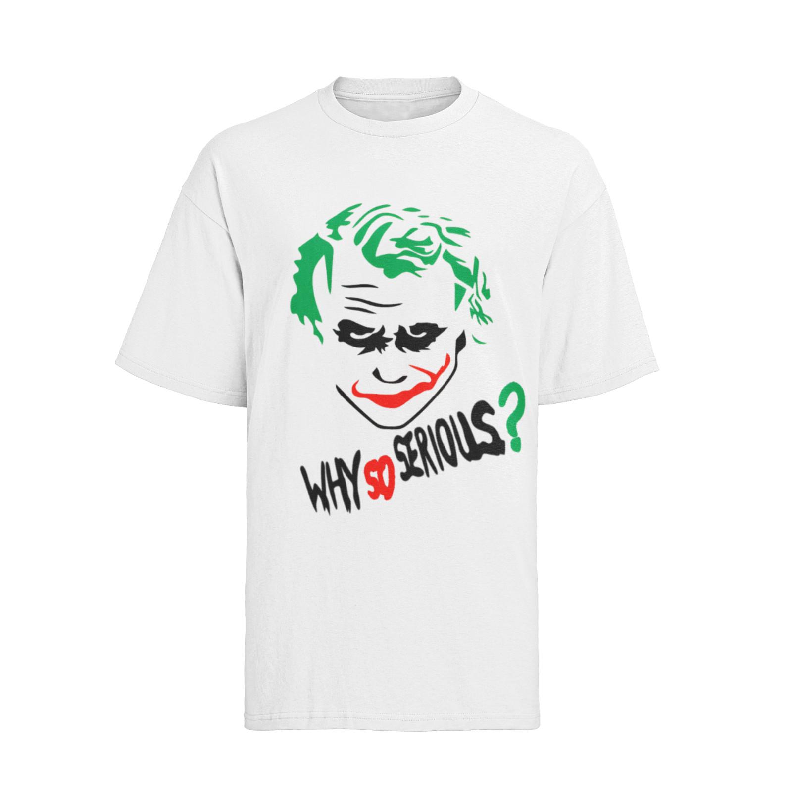 batman joker why so serious halloween Crazy Clown Damen Oversize T-Shirt Mens Womens Tees Top S–XXXL S