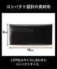 Golbe Cordovan Long Wallet with RFID Pure Bills Blocking, (Black)