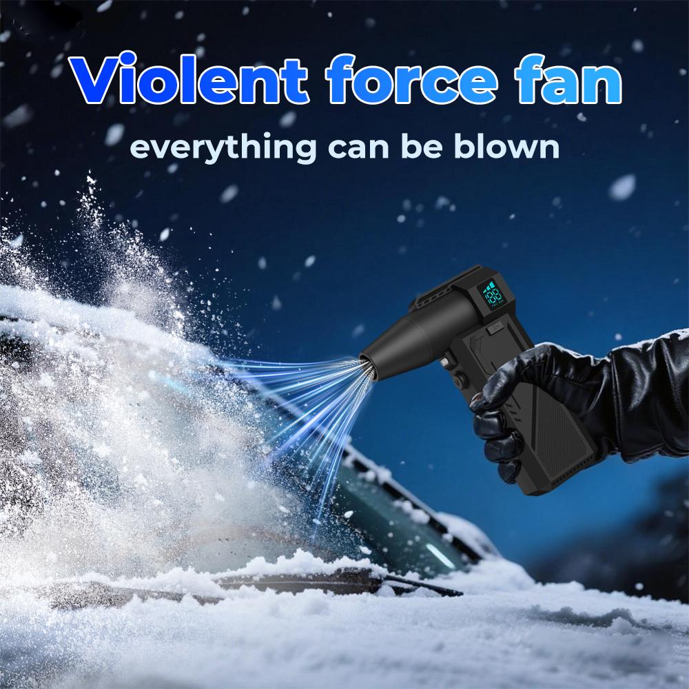 Turbo Jet Blower 990000RPM Brushless Motor Powerful Air Blower 10000mAh Digital Display Strong Breeze High-speed Turbo Fan