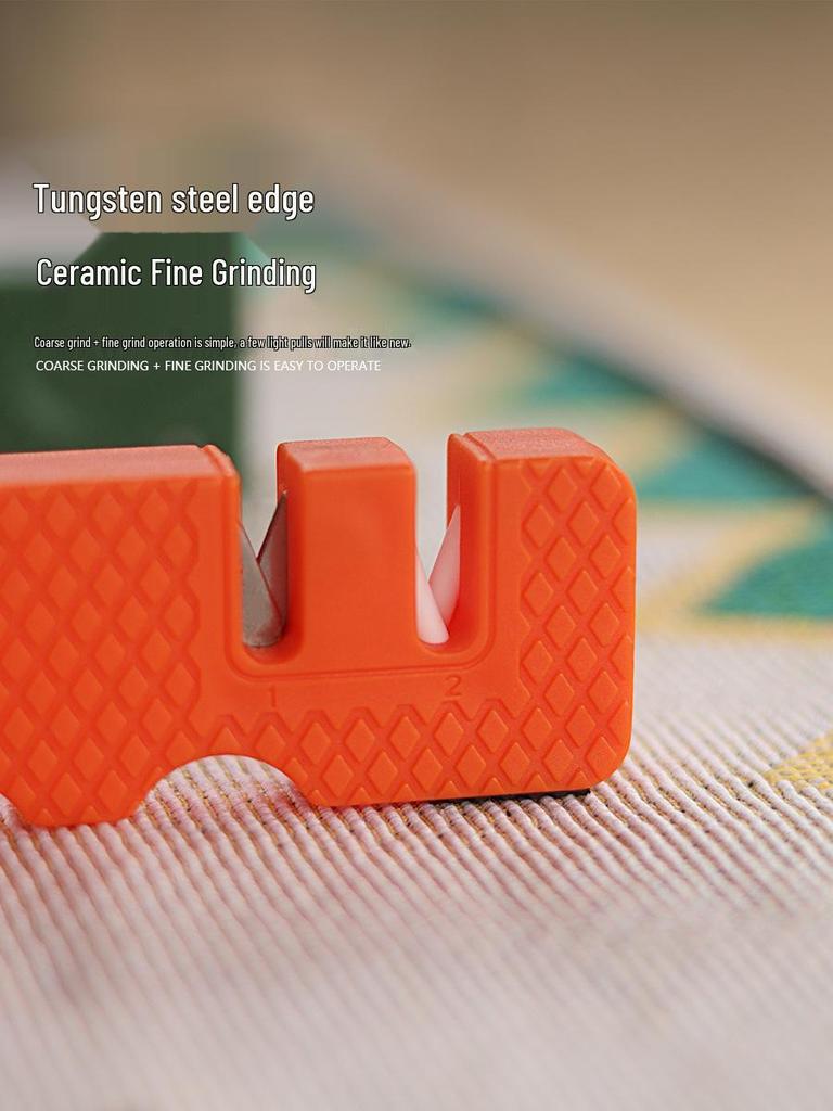 Portable Multi-Functional Camping Knife Sharpener with Whetstone