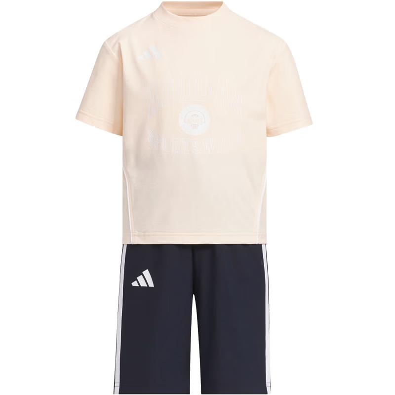 Adidas Girls  AEROREADY T-Shirt Shorts Set 140