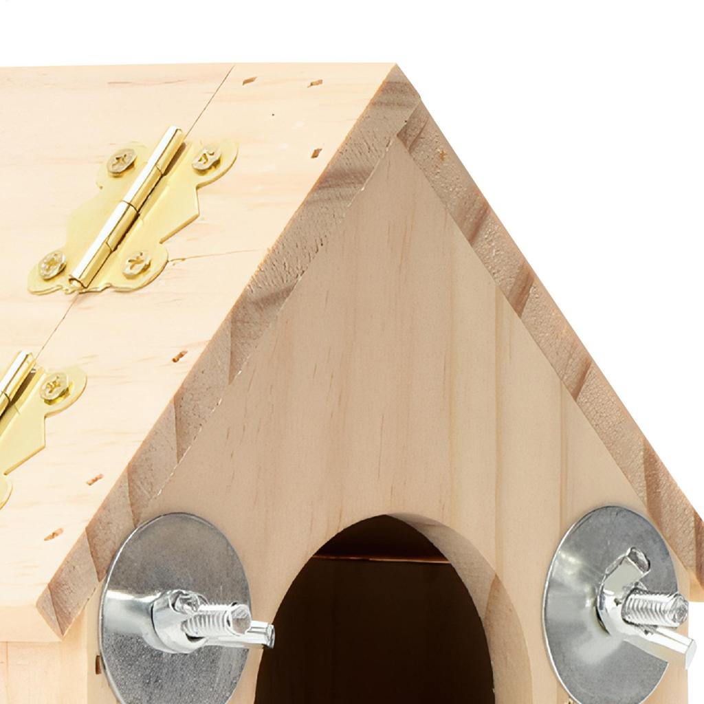 Parakeet Nesting Box Wooden Nesting Pet Supplies Parakeet Mating Bird House For Lovebirds Cockatiel Conure Finch Canary Cockatoo