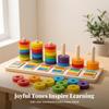 Wooden Educational ColorSorting Toy FineMotor Color Matching Board