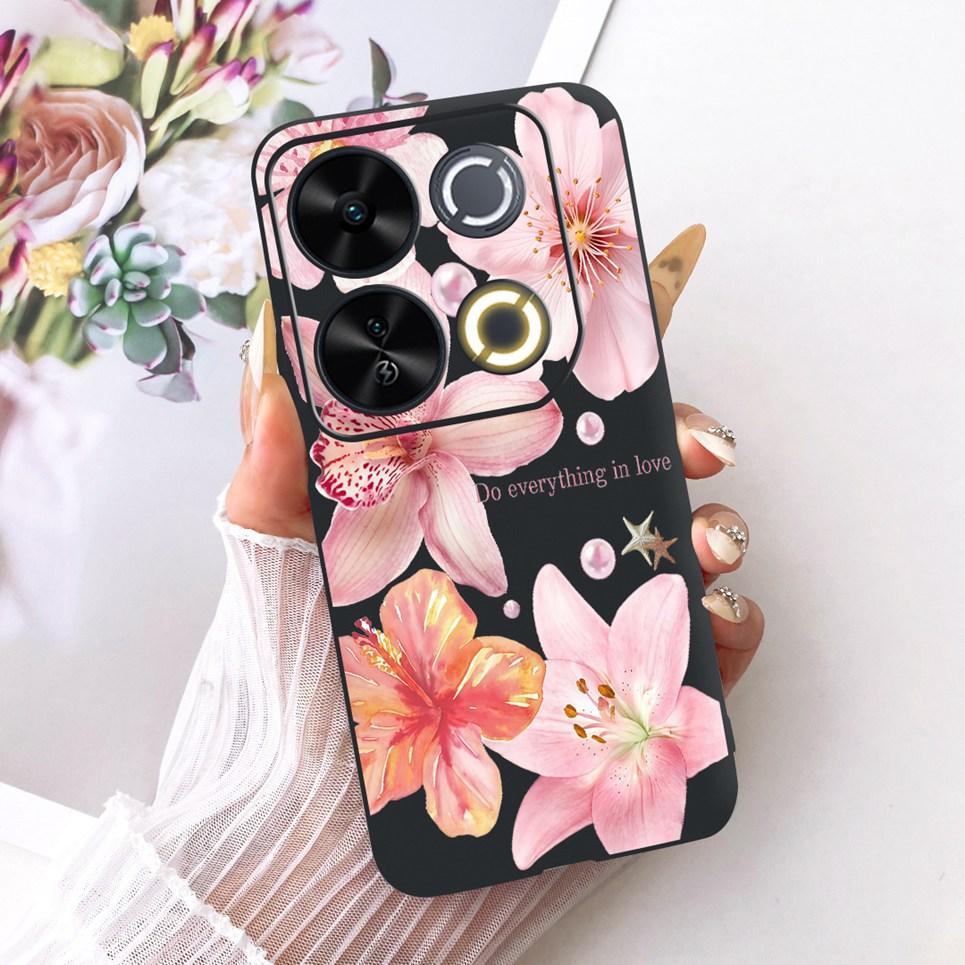 

Soft Matte Black Silicone Casing For Itel P65 Phone Case Itel P671L Back Cover Cartoon Cat Dragon Flower Butterfly Pattern Itel P65 P671L
