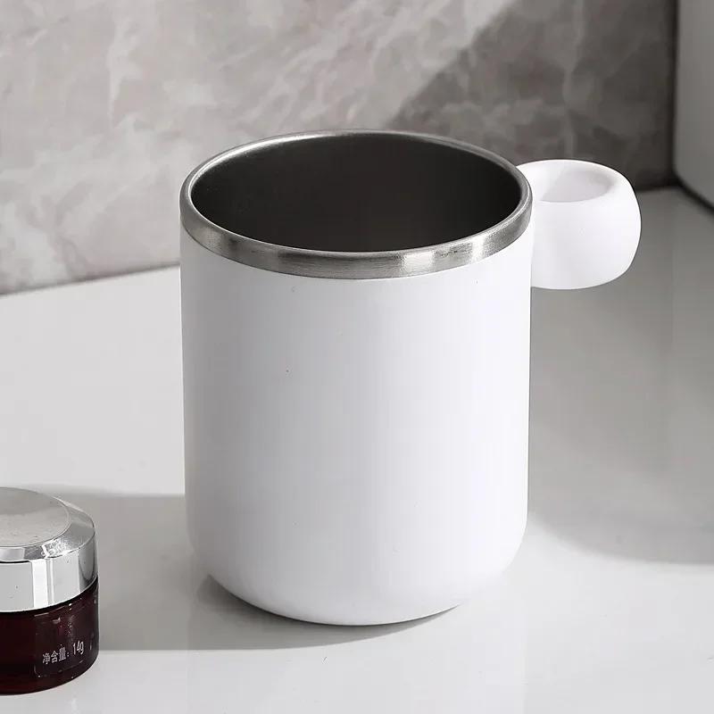Toothbrush Cup Stainless Steel Liner Brushing Cups Children's Simple Mouthwash Cup Drinking Utensil Home Bathroom Accessories