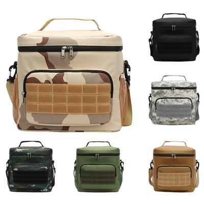 Taktische Lunchbox für Männer, für die Arbeit, auslaufsicher, isoliert, langlebig, für den Strand, Thermo-Kühltasche, Handtasche, Camping, Picknick, quadratische Taschen, tragbar