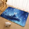 H-Hollow K-Knight Floor Mat Floor Mat Soft Flannel Non-Slip Door  Rug for Living Room