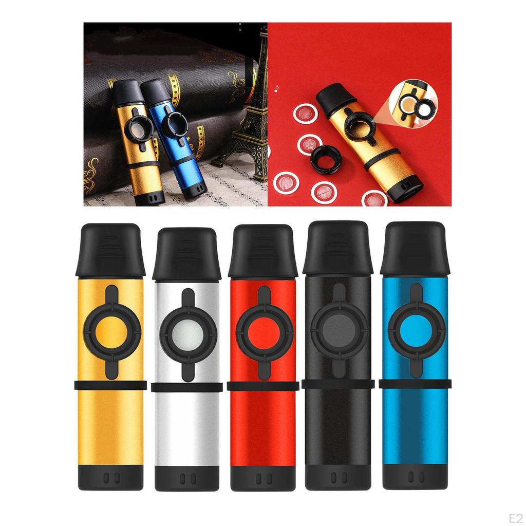 Kazoo with Adjustable 5 Extra Membranes for Guitar, Ukulele, Violin, Piano, Keyboard ,Easy To