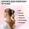 120 Pcs No Damage Hair Ties for Thick Hair, Large Soft Seamless Nylon Hair Elastics for Women, Ponytail Holders, Hair Accessorie