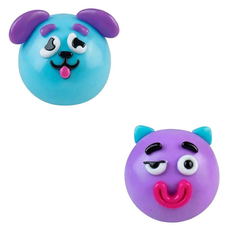 Smushers Squishy Curiosidades Divertidas Cara de Perro Intercambio Squishy Juguete Blando Moldeable Lindo Rebote Lento Juguete para Apretar, Regalo Sensorial Relajante