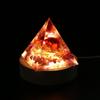 Orgonite Pyramid Healing Crystals Energy Generator Amethyst natural stone pendulum Reiki Chakra Meditation Tool room Decorations