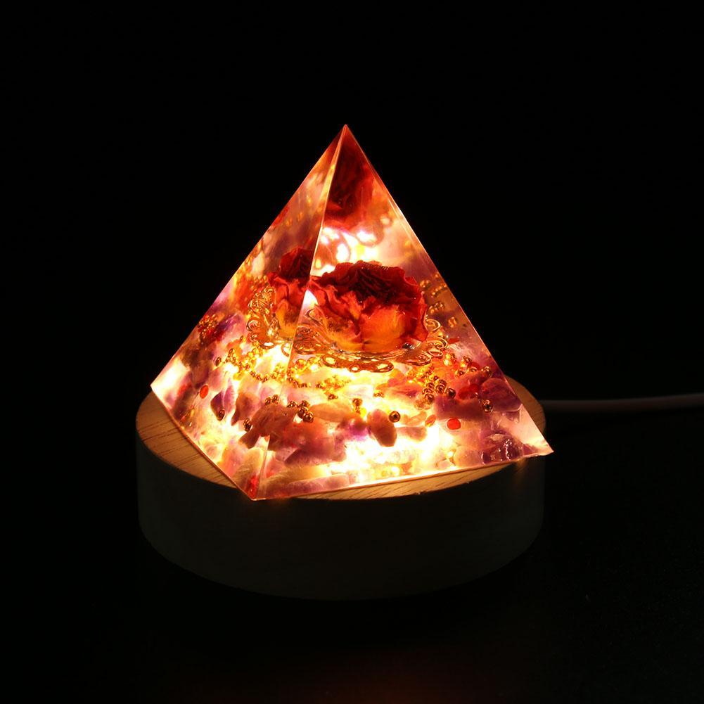 Orgonite Pyramid Healing Crystals Energy Generator Amethyst natural stone pendulum Reiki Chakra Meditation Tool room Decorations