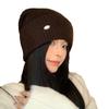 The Knitted Hat for Women with Autumn and Winter Versatile Thickened Face Protecting Small Wool Hat Ear Protection Cold Proof Pullover Hat