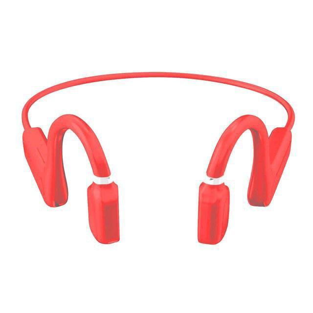 

Bone Conduction Headphones Bluetooth Wireless Sports Earphone Waterproof Headset Stereo Hands-free with HD Microphone 1PCS красный