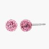 Monograph Real Pink Earrings Silver 925 Mgers275 Silver Plated