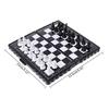 1set Mini Portable Chess Folding Magnetic Plastic Chessboard Board Game Kid Toy