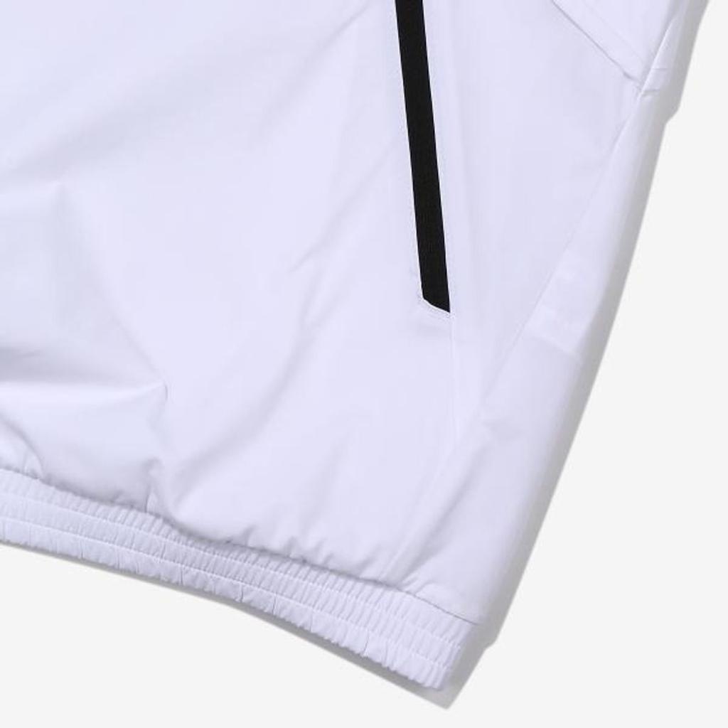 Men's FILA T-Shirts Unisex White Stand Collar Moderate Straight Fit
