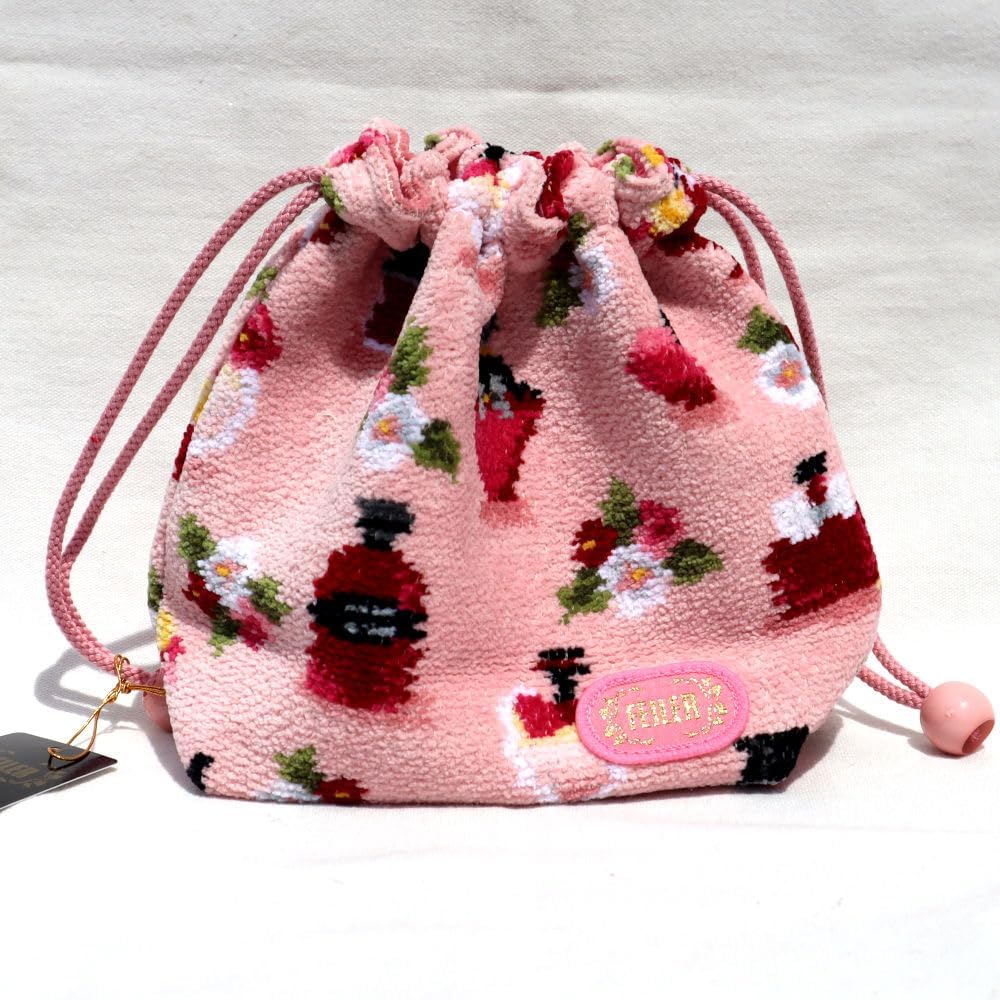 FEILER Pouch Drawstring Bag Fragrance Rose Pale Pink FRAGRANCE ROSE FRR-232018