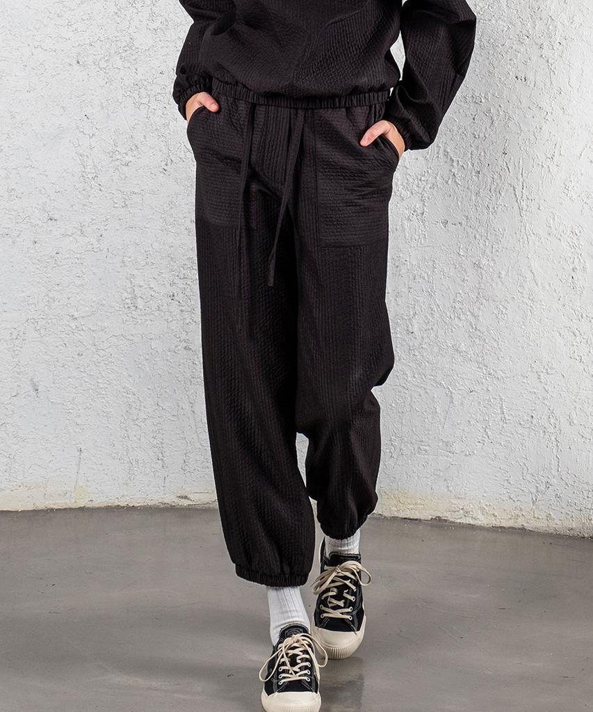 GMGS Easy Quilted Jogger Pants (Black)