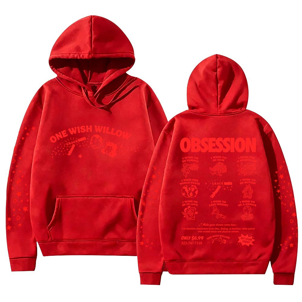 Cinegogue X Obsession One Wish Willow Hoodie Obsession Movie Merch Pullovers Casual Long Sleeve Sweatshirts Women Men Y2K Hoody