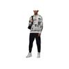 Jordan As Mj Essflc Po T Aop Comfortable Hooded Pullover Long Sleeve Sweatshirt Men Sweatshirt Gray White HM7255133