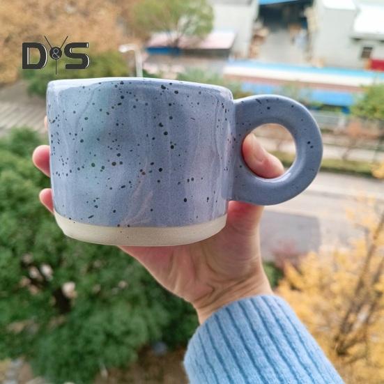 Keramisk kaffekrus 280 ml Unik uregelmessig varmebestandig allsidig drikkebeholder Slitebestandig latte te melkelskerkrus for hjemmekontorbar