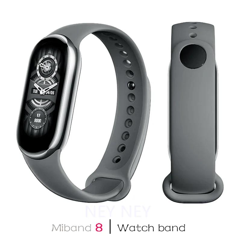 Sportarmband für Xiaomi Mi Band 8-9 NFC Armband Ersatz miband8 Silikonarmband Smartband 8 wasserdicht Uhrenarmbänder Zubehör