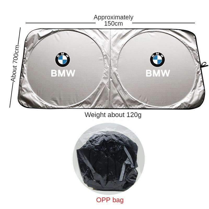 Car Windshield Sunshade Ultraviolet-Proof Sunshading Board Accessories Sticker For BMW M X1 X3 X5 E46 E90 F20 E60 E39 F10 M1 G24 BR7
