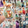 10/30/50PCS INS Style Bottle World Cartoon Stickers Aesthetic Luggage Skateboard DIY Graffiti Girl Gradient Cute Sticker Kid Toy